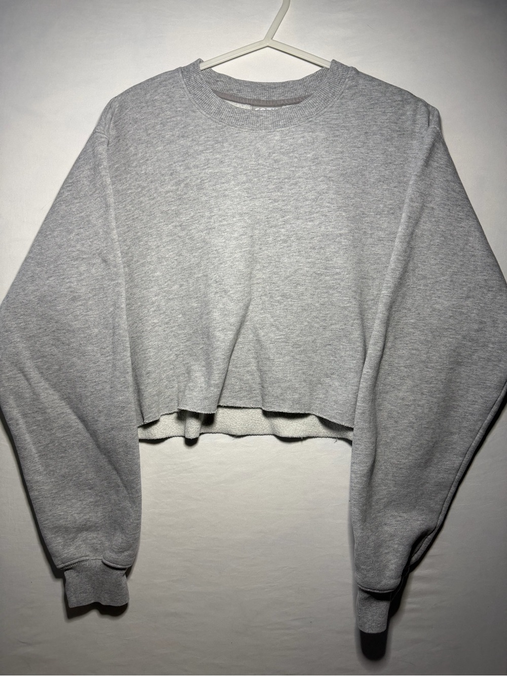 TNA fleece cropped sweater